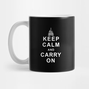 Capitol Carry On Black Mug